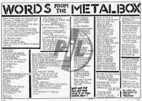 pil metal box lyrics|original metal box album.